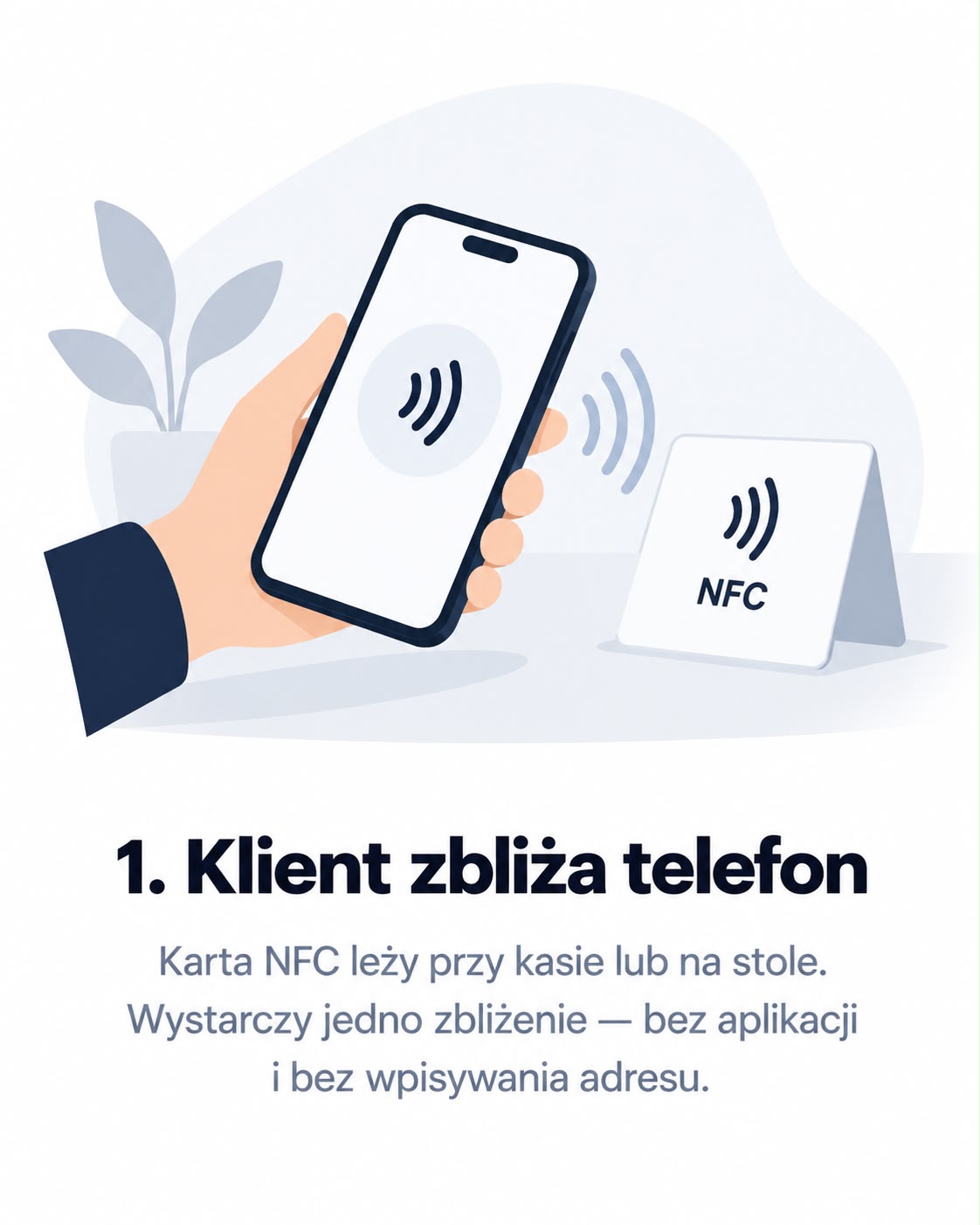 Telefon zbliżany do karty NFC